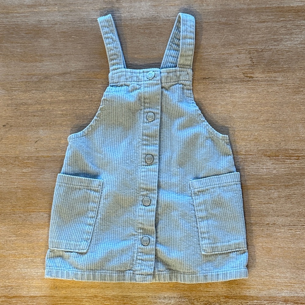 Zara Kids Corduroy Overalls in Soft Blue Size 18-24 Months‎